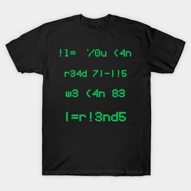 1337-Retro Edition T-Shirt by OneBeamofSunshine